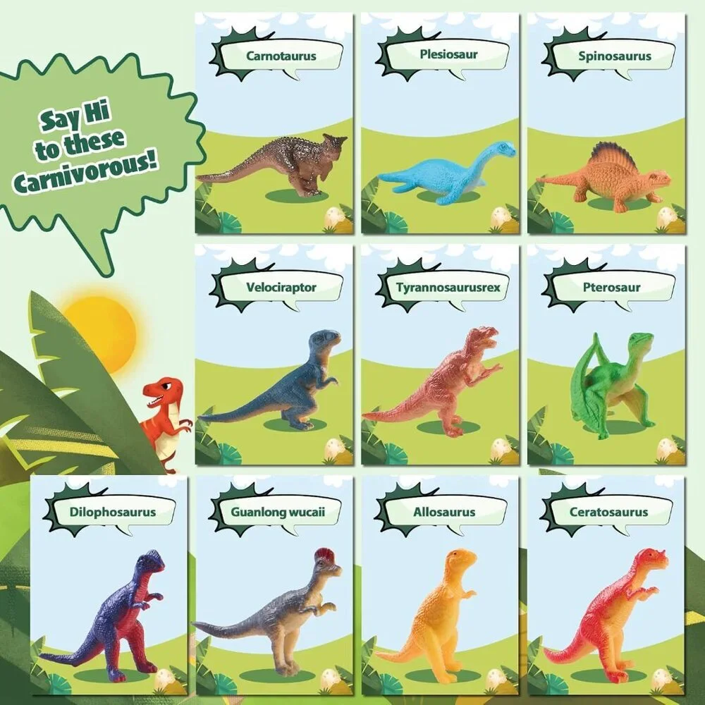 Dinosaur Bath Bombs for Kids with Surprise Inside, 20 Pack Natural Dino Egg Bath